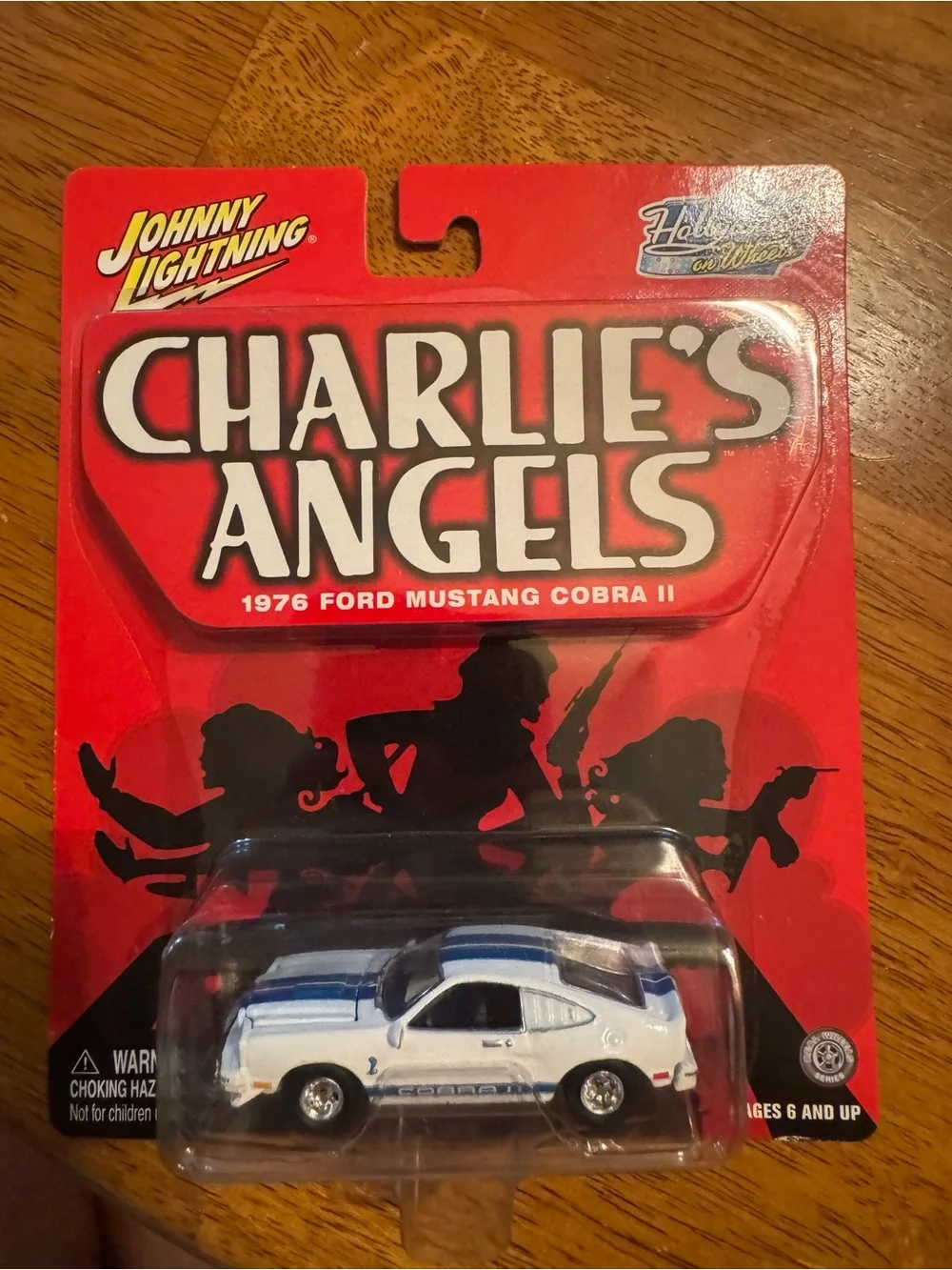 Charlie's Angels 1976 Ford Mustang Cobra II - White with Blue Stripes